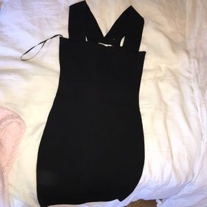 SEEK THE LABEL BLACK BODYCON DRESS